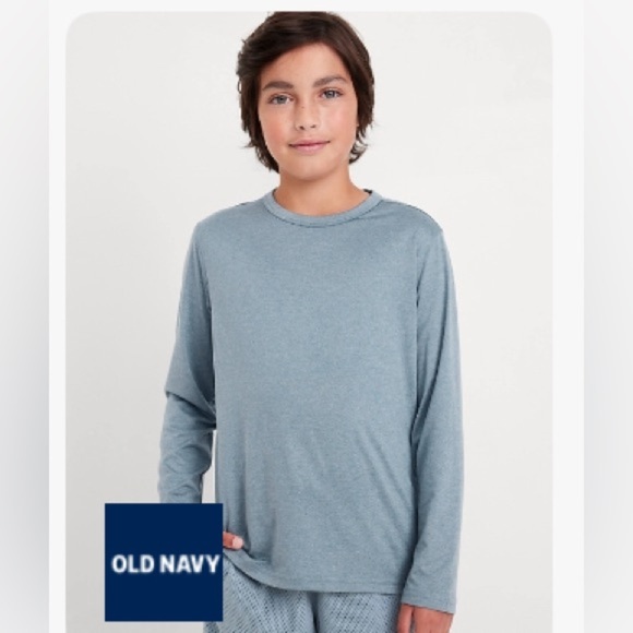 Old Navy CloudMotion Long-Sleeve Performance T-Shorts for Boys - Picture 1 of 4